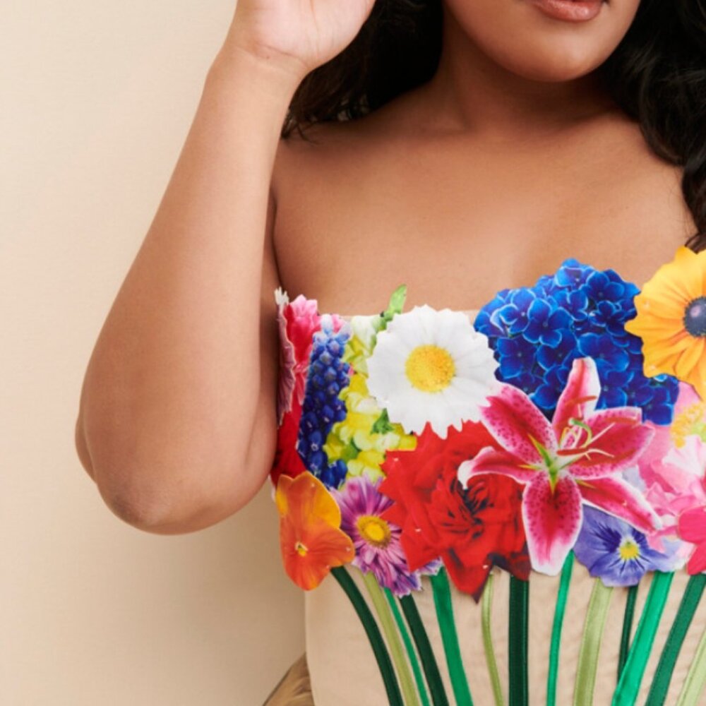 Tyler‎ McGillivary Bouquet Corset 1X Top - Picture 8 of 9